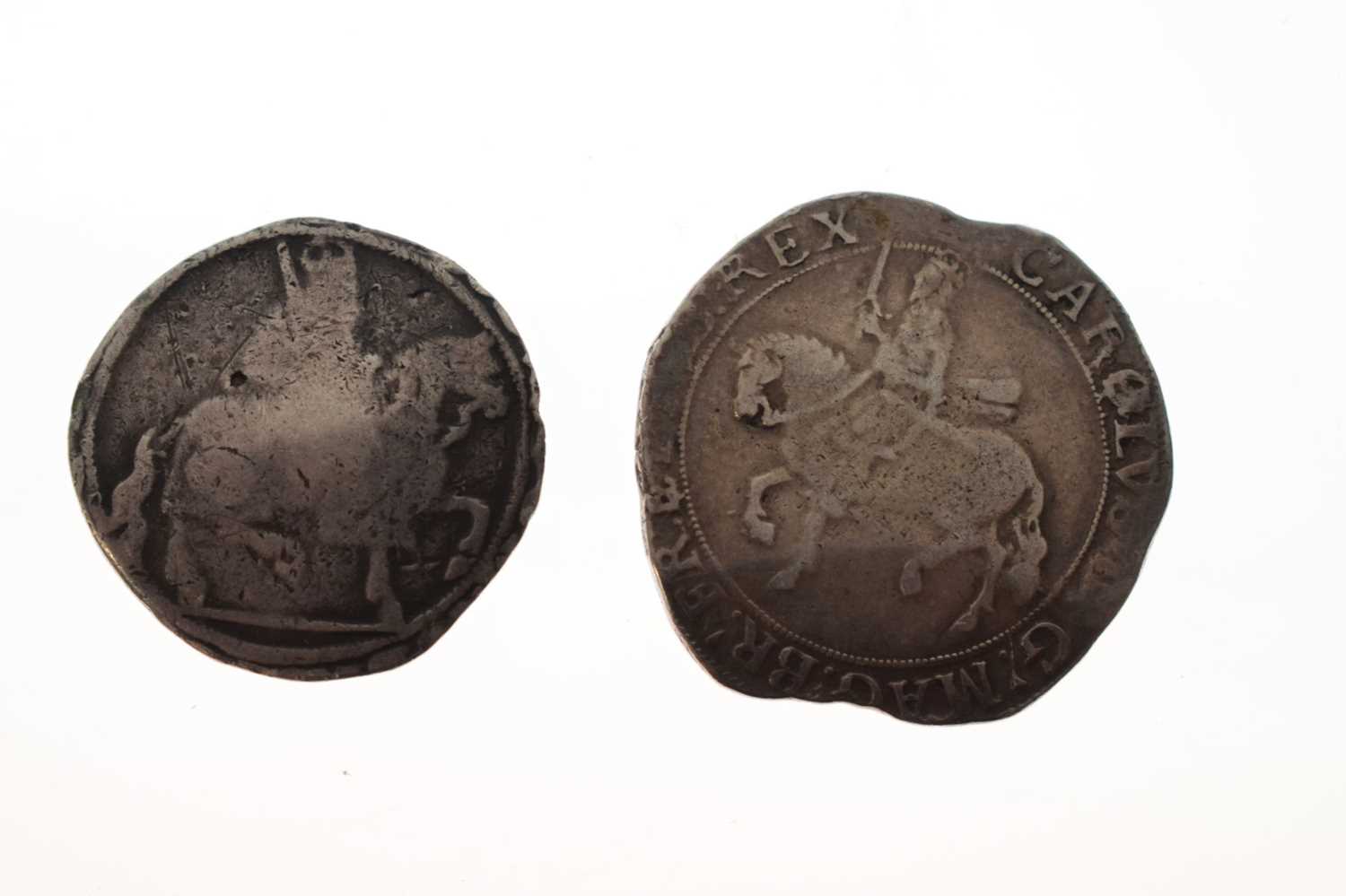 James I and a Charles I silver half-crown - Image 4 of 8