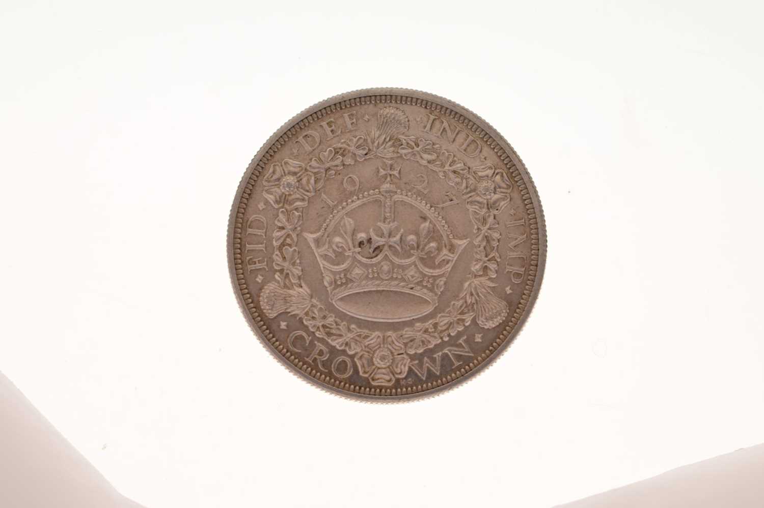 George V silver 'Wreath' Crown, 1927 - Image 4 of 4