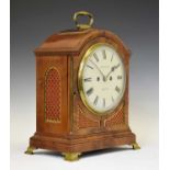 Late George III mahogany pad-top twin fusee bracket clock, Thomas Austin, Bristol