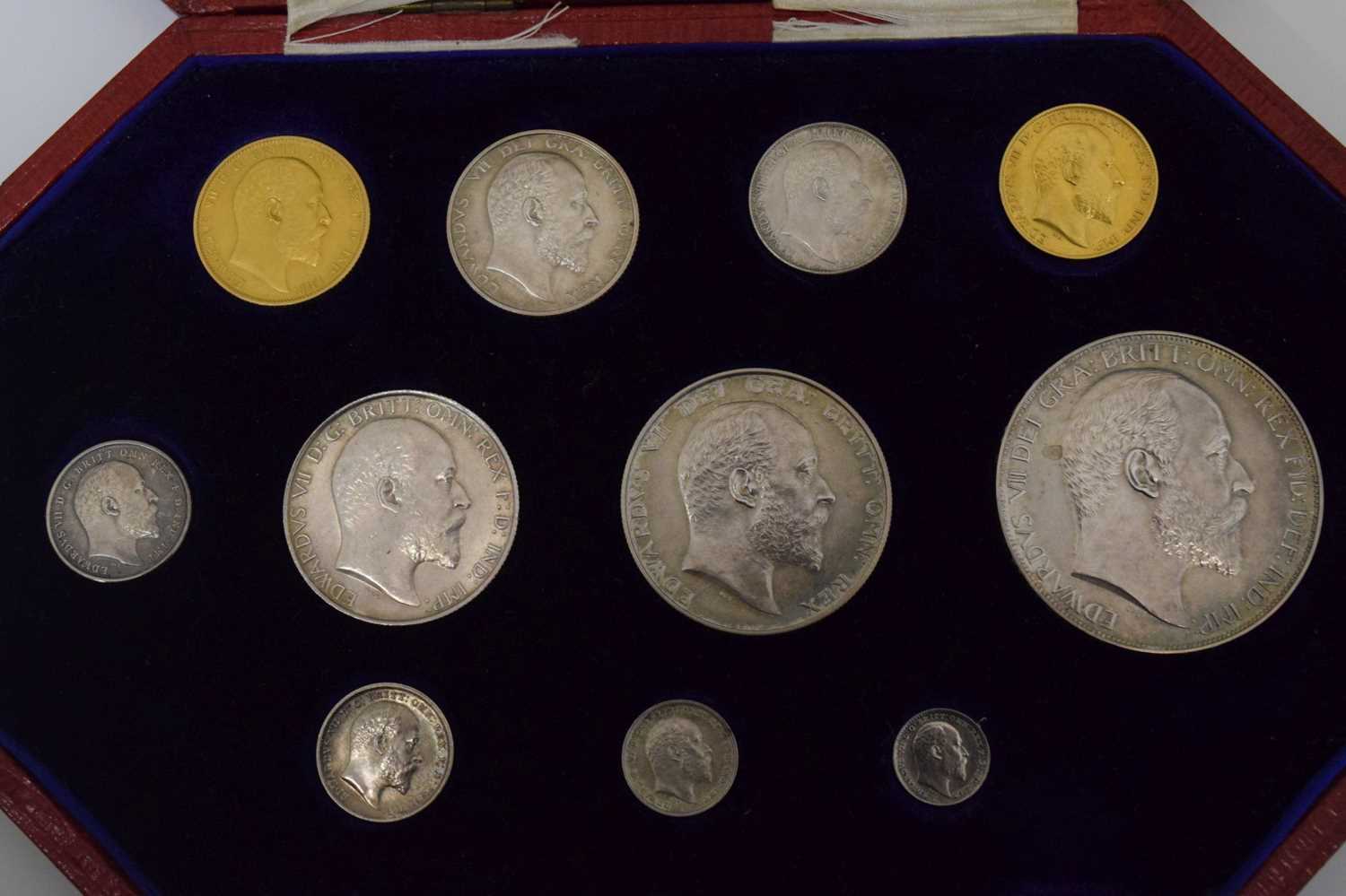 Cased Edward VII 1902 Specimen Coin Set - Image 2 of 15