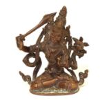 Early Tibetan bronze of Manjushri