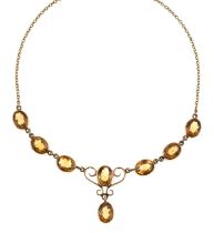 Citrine necklace