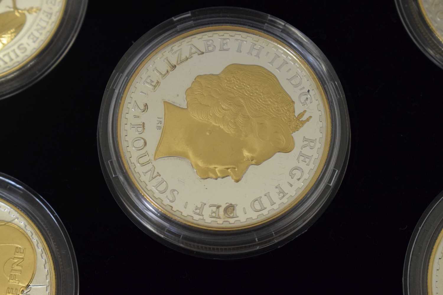 Royal Mint Silver Proof five-coin Britannia Silhouette Collection, 2006 - Image 7 of 13