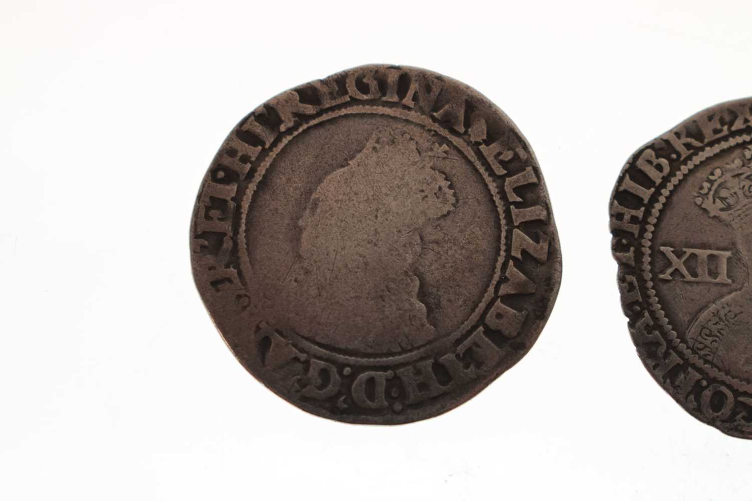 Elizabeth I silver shilling and a James I silver shilling - Image 8 of 8