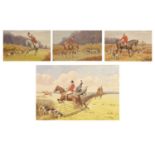 Edward Algernon Stuart Douglas, (1850-1920) - Group of four hunting related watercolours