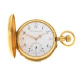 Henry Moser & Cie - Swiss yellow metal (14K) repeater chronograph pocket watch