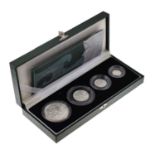 Royal Mint Silver Proof four-coin Britannia Set, 2002