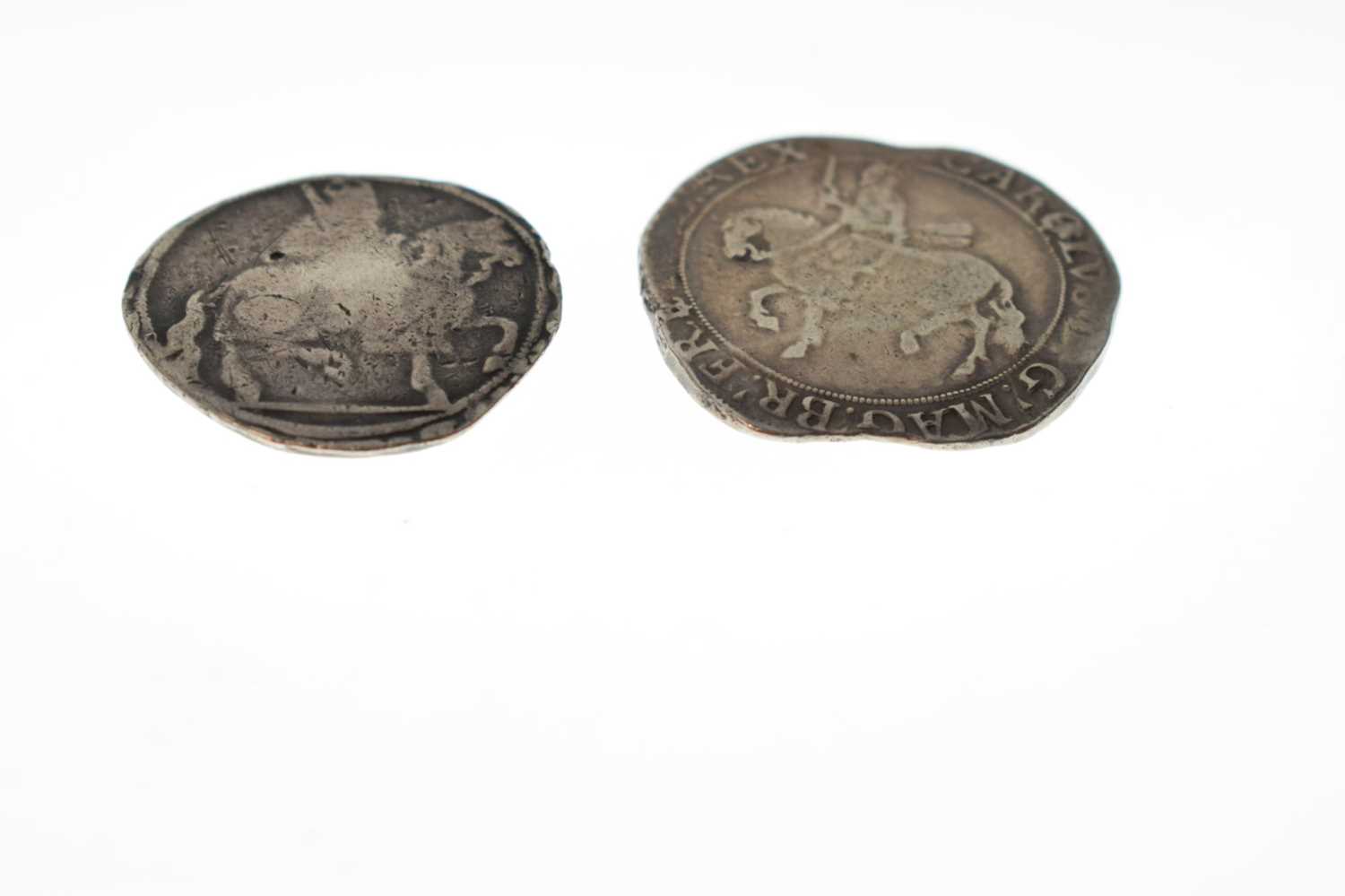 James I and a Charles I silver half-crown - Image 7 of 8
