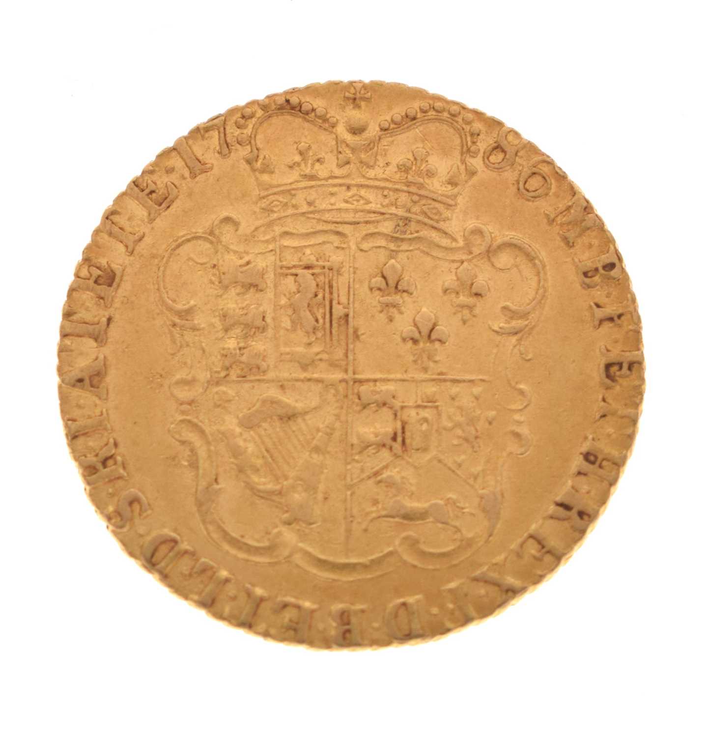 George III gold half guinea, 1786