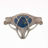 German Art Nouveau enamelled brooch