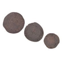 Three Elizabeth I hammered silver coins