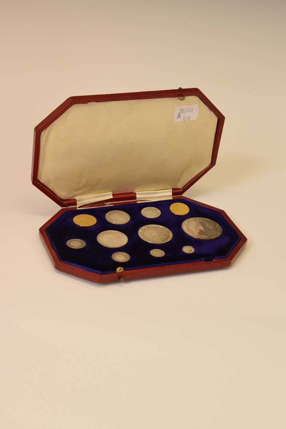 Cased Edward VII 1902 Specimen Coin Set - Image 14 of 15