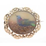 Victorian brooch, depicting a bird