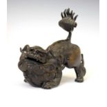 Chinese bronze Dog of Fo