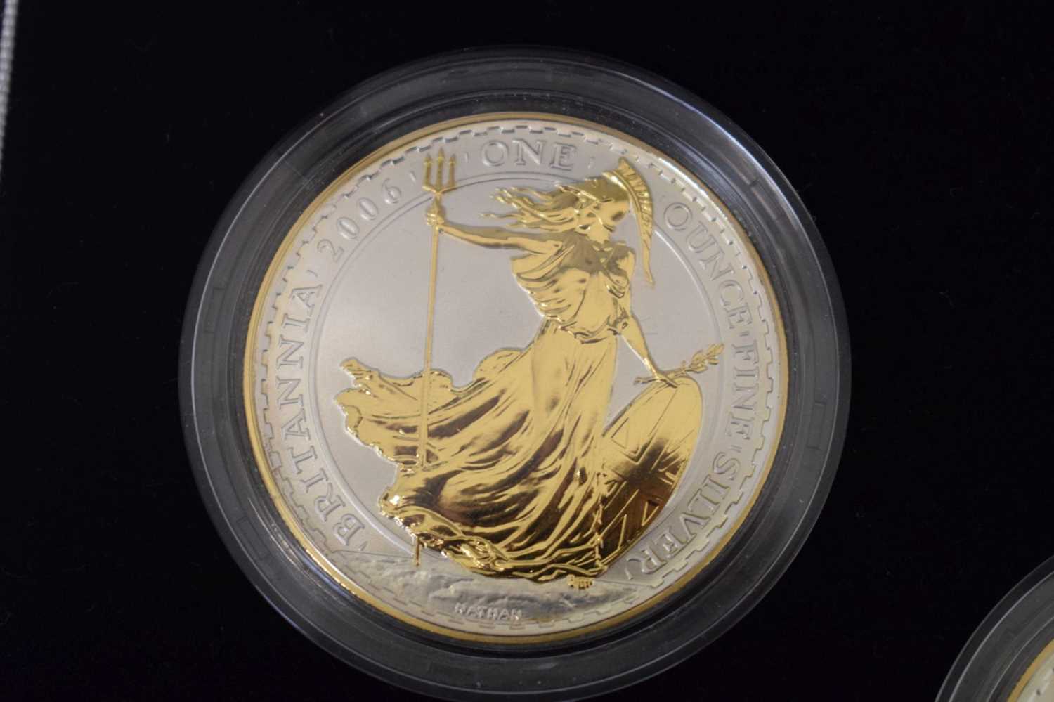 Royal Mint Silver Proof five-coin Britannia Silhouette Collection, 2006 - Image 2 of 13