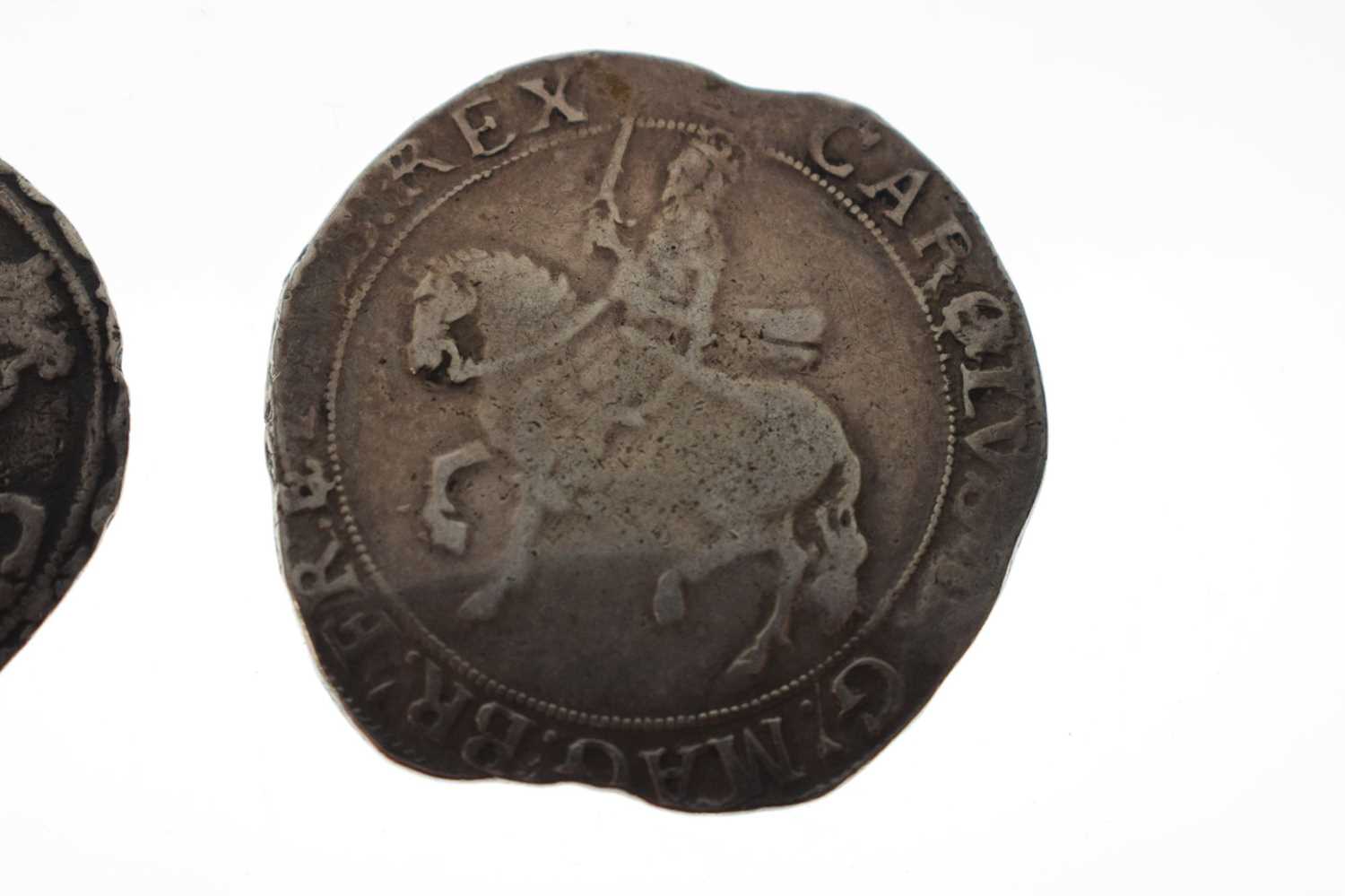 James I and a Charles I silver half-crown - Image 6 of 8