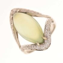 Diamond and gemstone dress ring