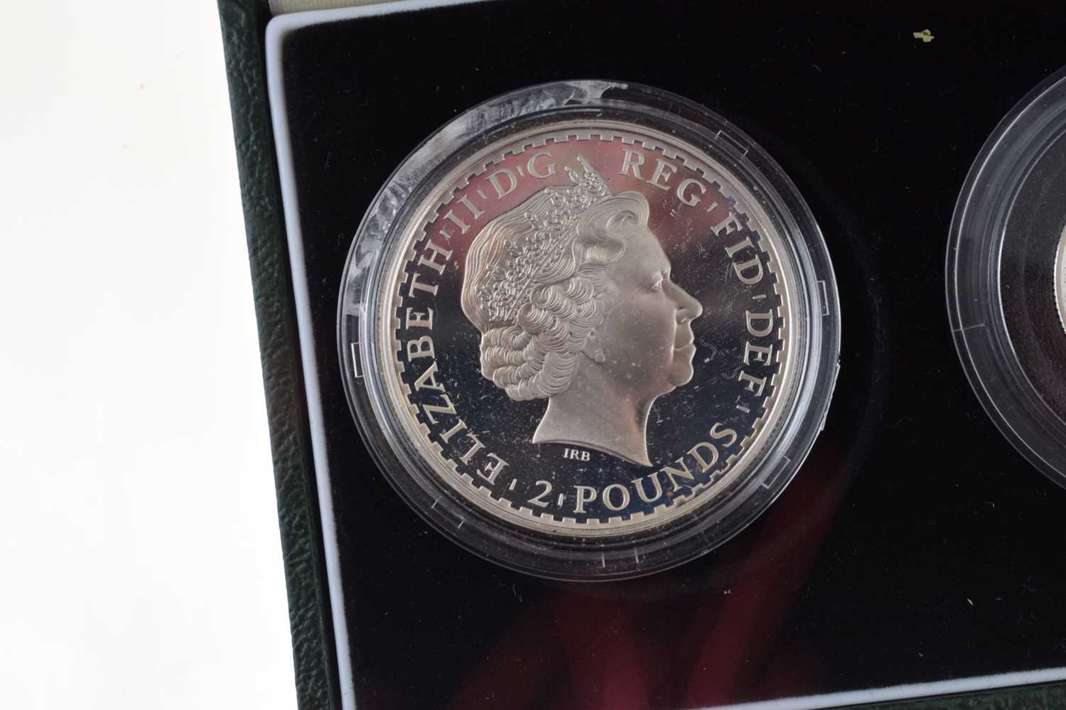 Royal Mint Silver Proof four-coin Britannia Set, 2002 - Image 4 of 11