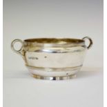 Harrods retailer - George V silver two-handled bowl of circular ogee form, London 1914