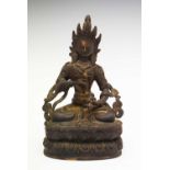 Tibetan bronze figure of Vajrasattva