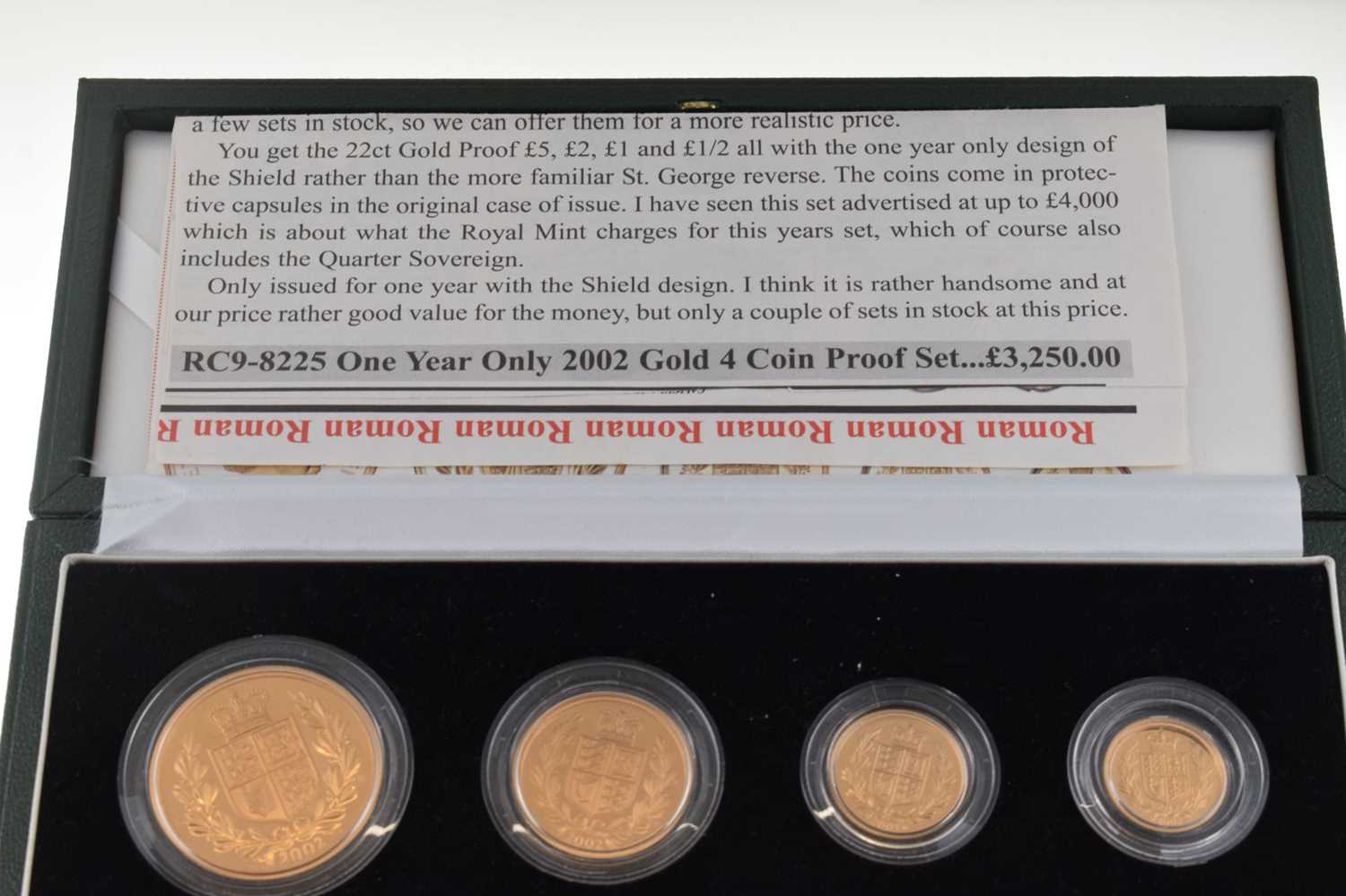 Royal Mint Gold Proof four-coin Sovereign Set, 2002 - Image 10 of 12