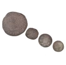 Four Charles I silver coins
