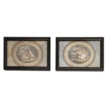 Pair of George III oval watercolours attr. William Marshall Craig, (Exh. 1788-1827)