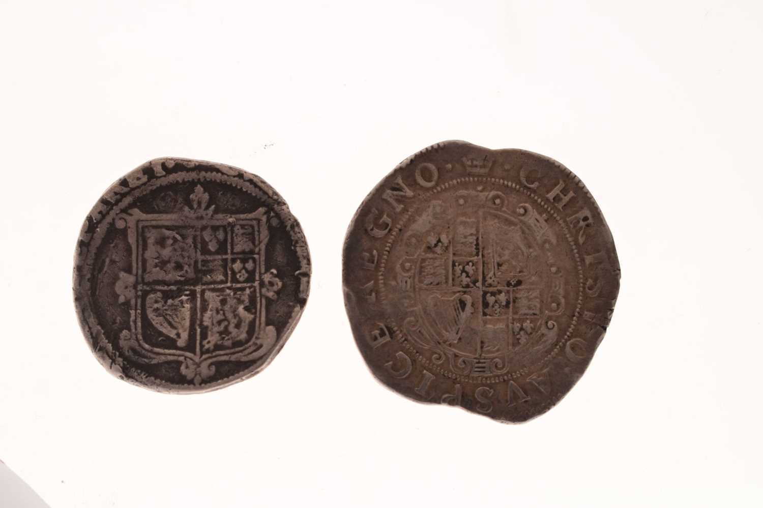 James I and a Charles I silver half-crown - Image 8 of 8