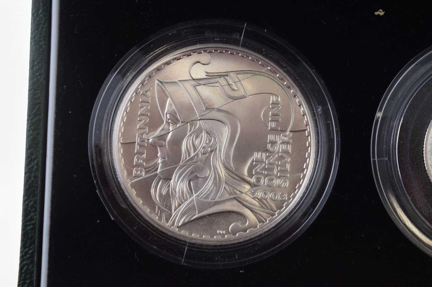 Royal Mint Silver Proof four-coin Britannia Set, 2002 - Image 3 of 11