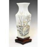 Chinese square section vase