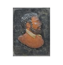 19th Century Italian coloured wax portrait miniature