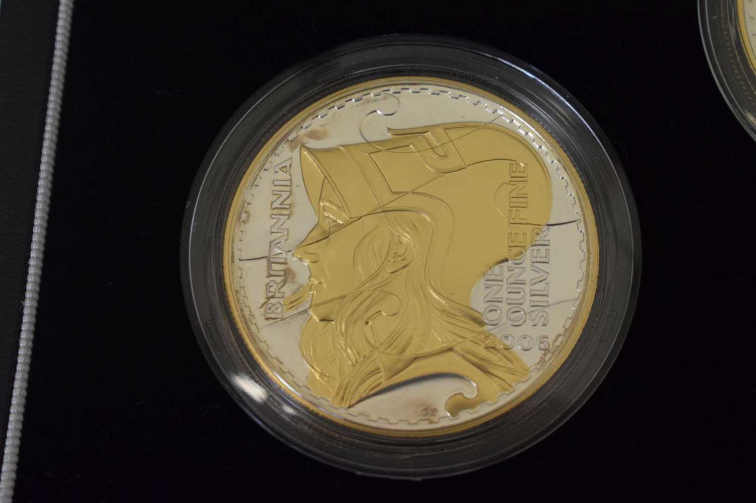 Royal Mint Silver Proof five-coin Britannia Silhouette Collection, 2006 - Image 4 of 13