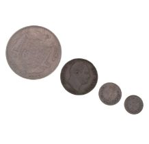 Four William IV coins