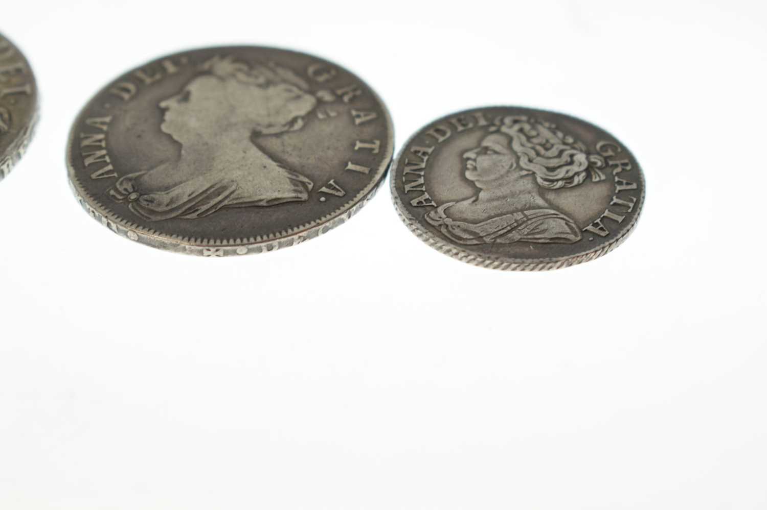 Three Queen Anne silver coins - Image 11 of 12