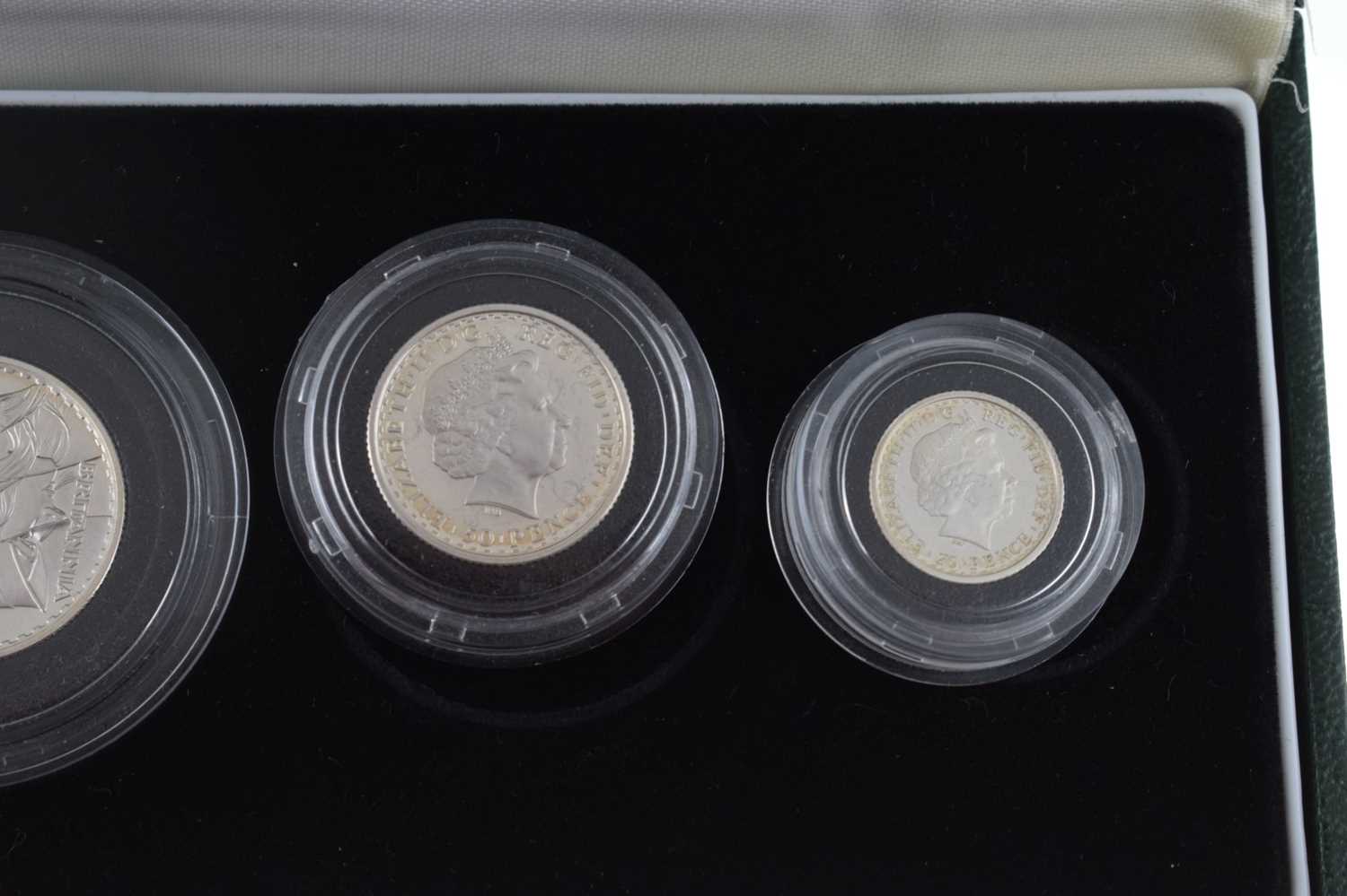 Royal Mint Silver Proof four-coin Britannia Set, 2002 - Image 8 of 11