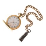 Anonymous, 18ct gold half-hunter pocket watch