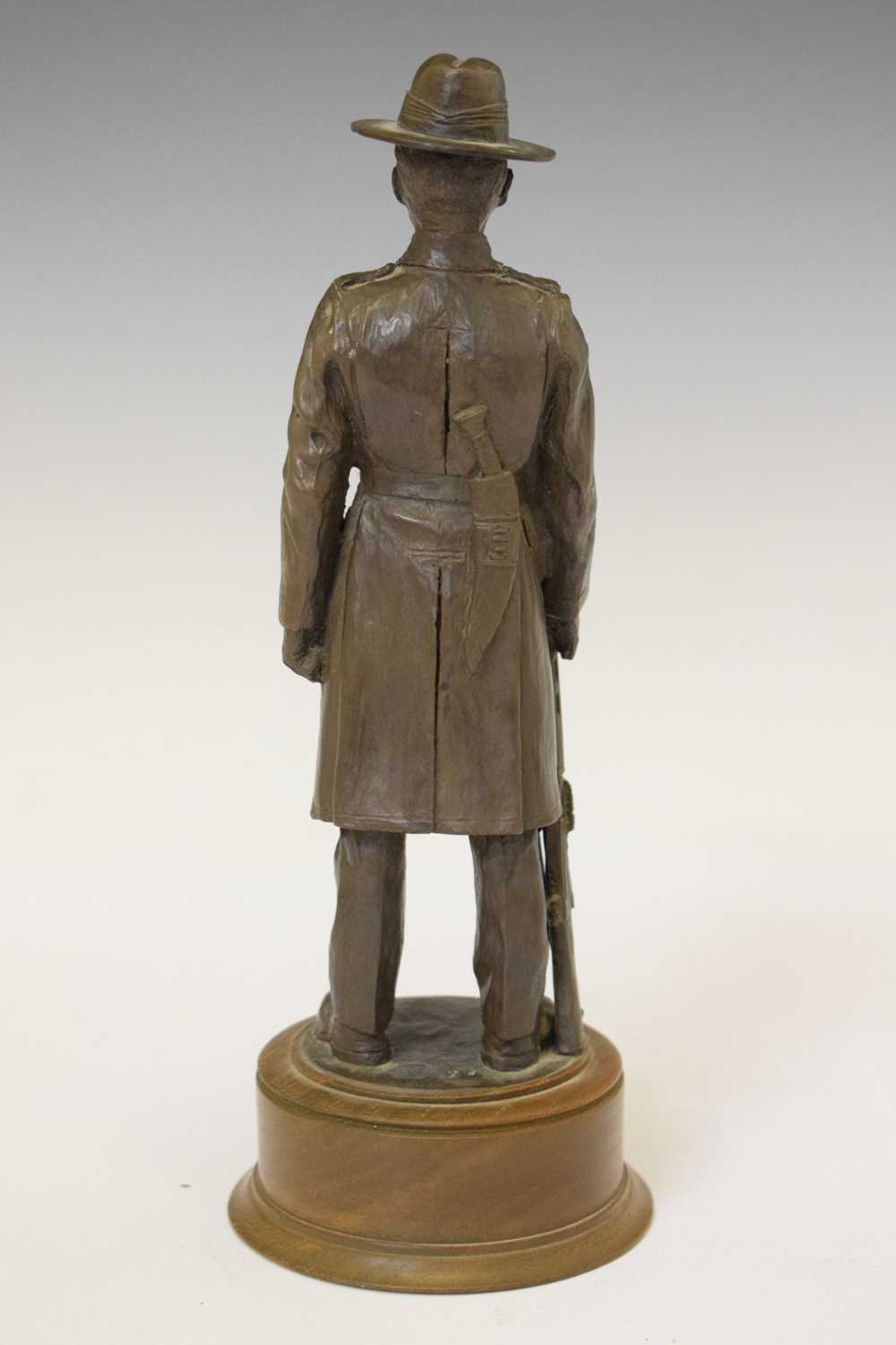 Resin figure of an Australian soldier with a rifle - Image 4 of 5