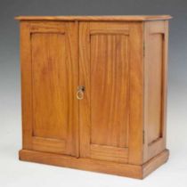 Edwardian mahogany and satinwood table cabinet