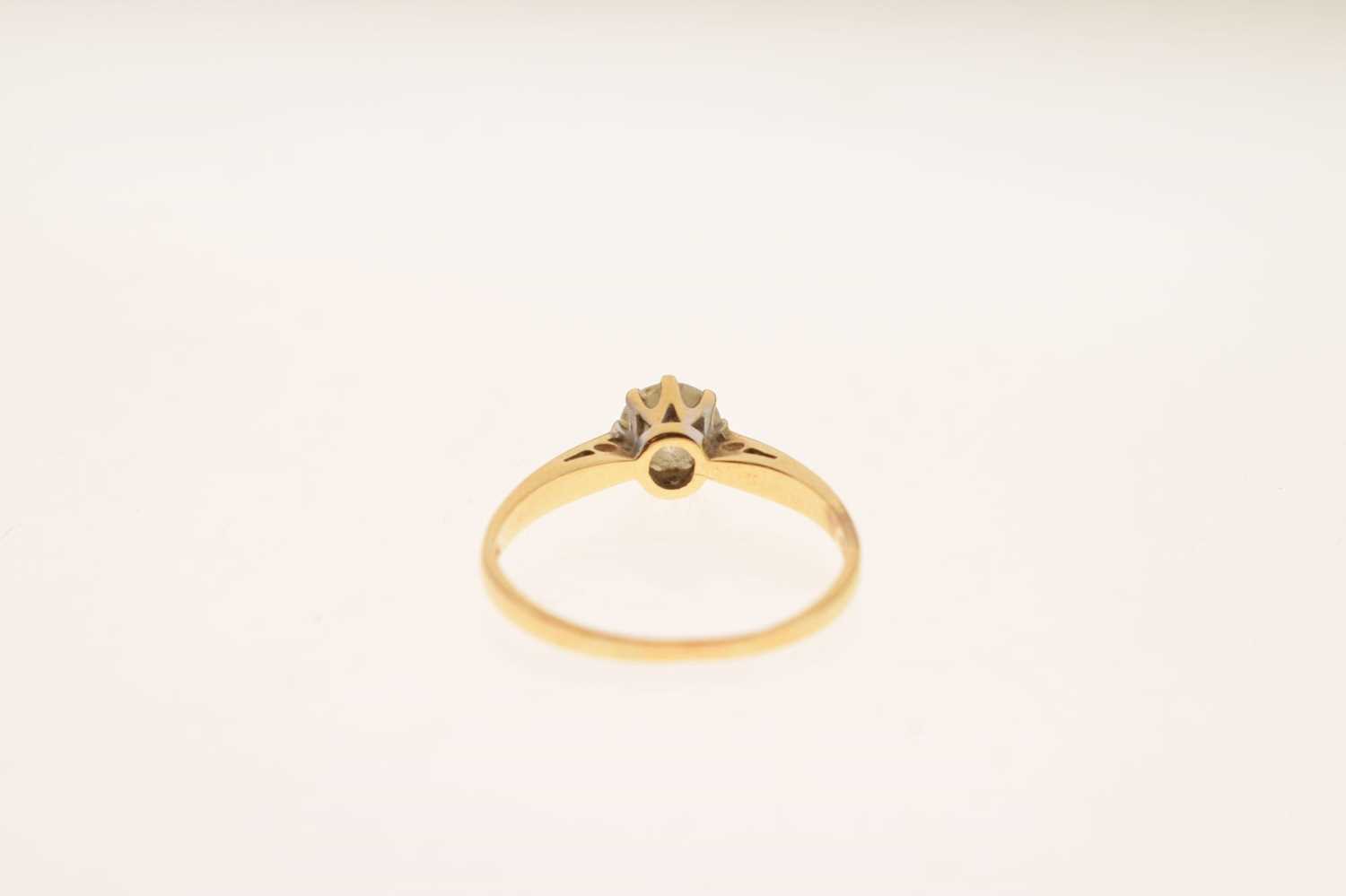 18ct gold single-stone diamond ring - Image 3 of 6