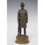 Resin figure of an Australian soldier with a rifle
