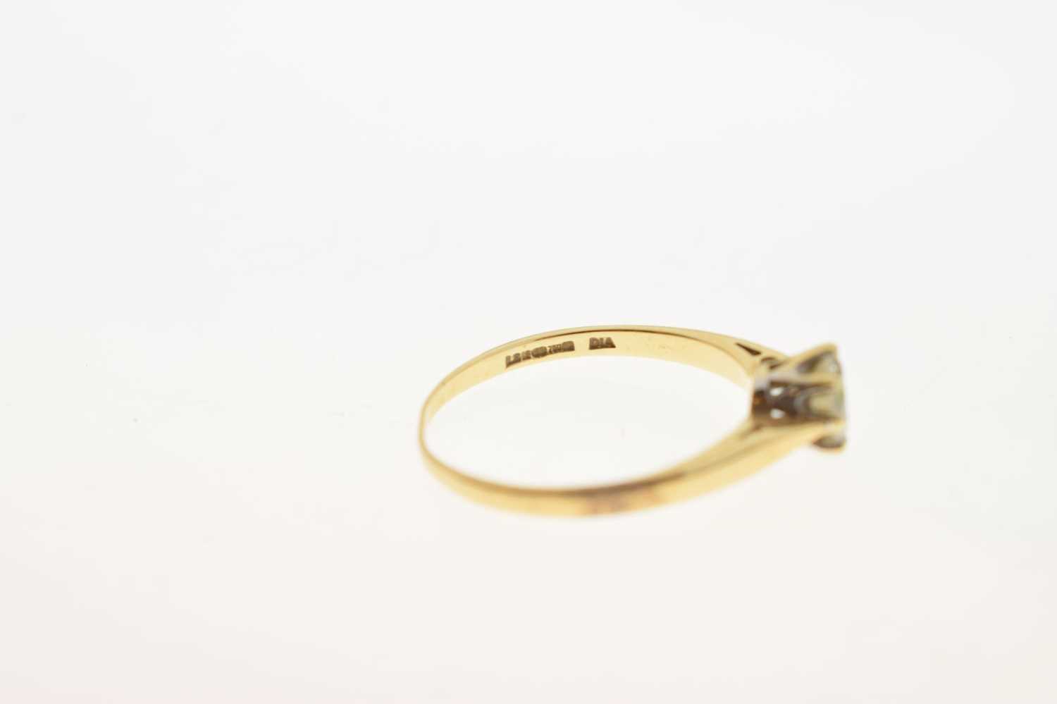 18ct gold single-stone diamond ring - Image 5 of 6