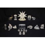 Quantity of Swarovski Crystal ornaments to include animals, birds, etc