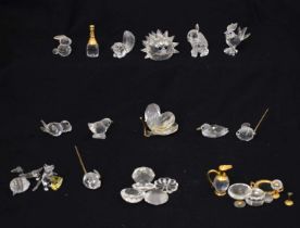 Quantity of Swarovski Crystal miniature ornaments