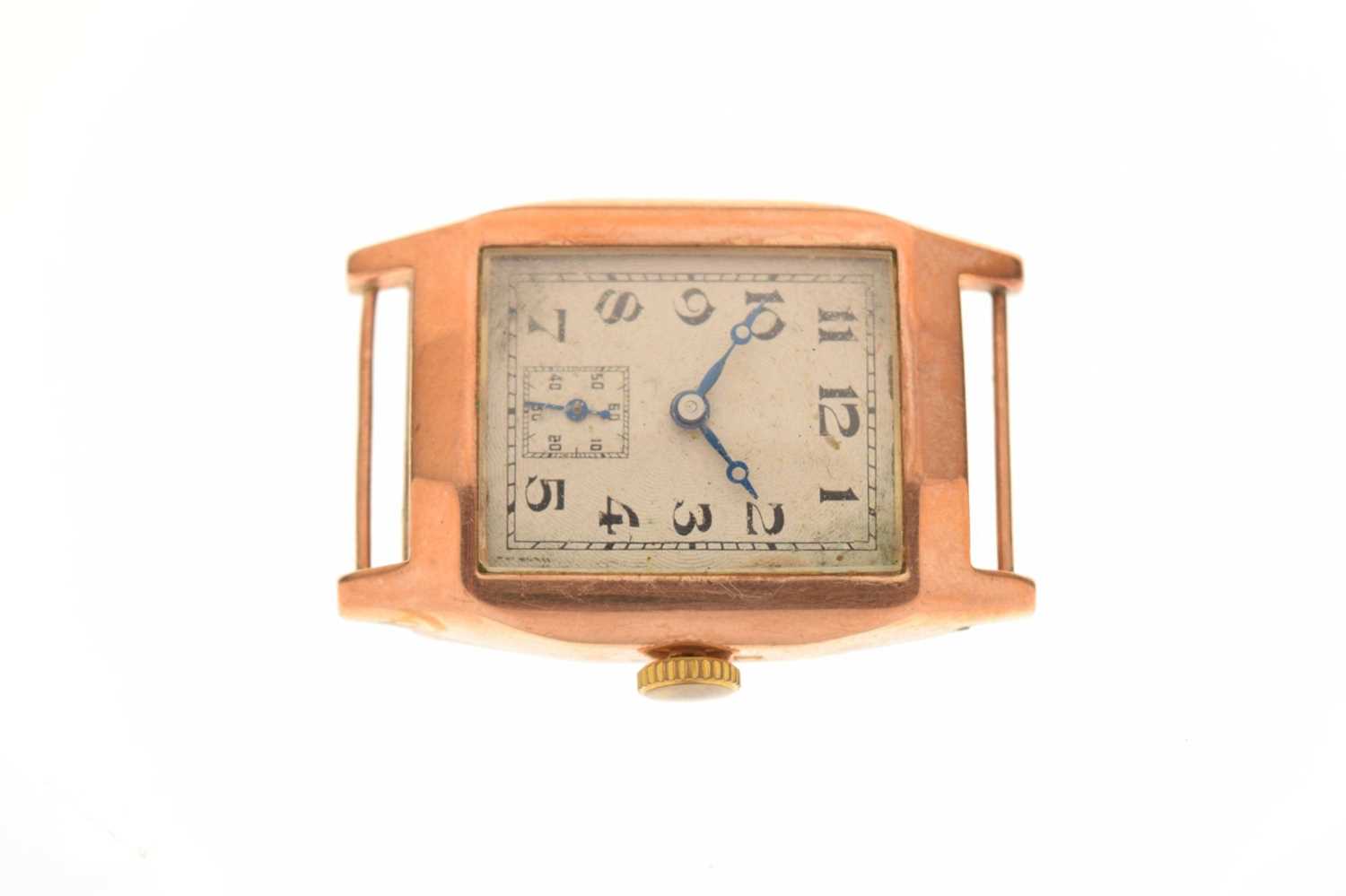 Gentleman's 9ct gold cased watch head - Image 2 of 10