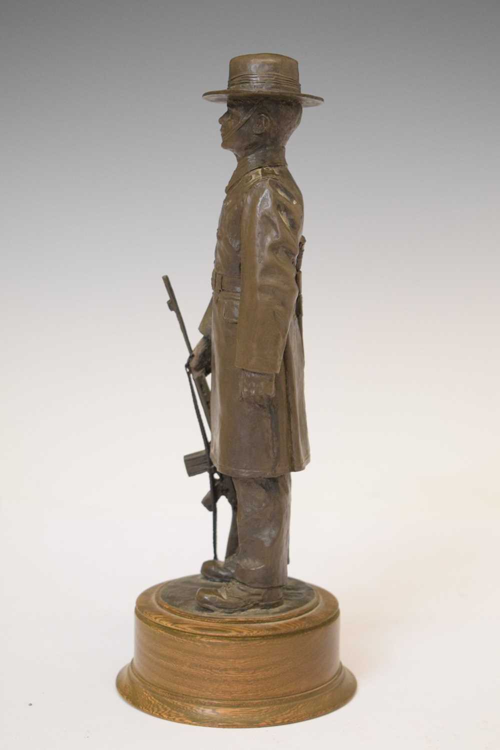 Resin figure of an Australian soldier with a rifle - Image 5 of 5