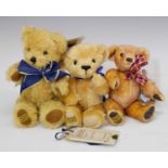 Merrythought - Group of three teddy bears, two limited edition