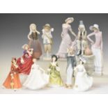 Quantity of Royal Doulton, Nao and other porcelain figures