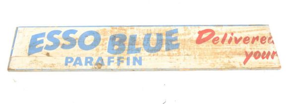 Advertising - ESSO Blue Paraffin wooden sign