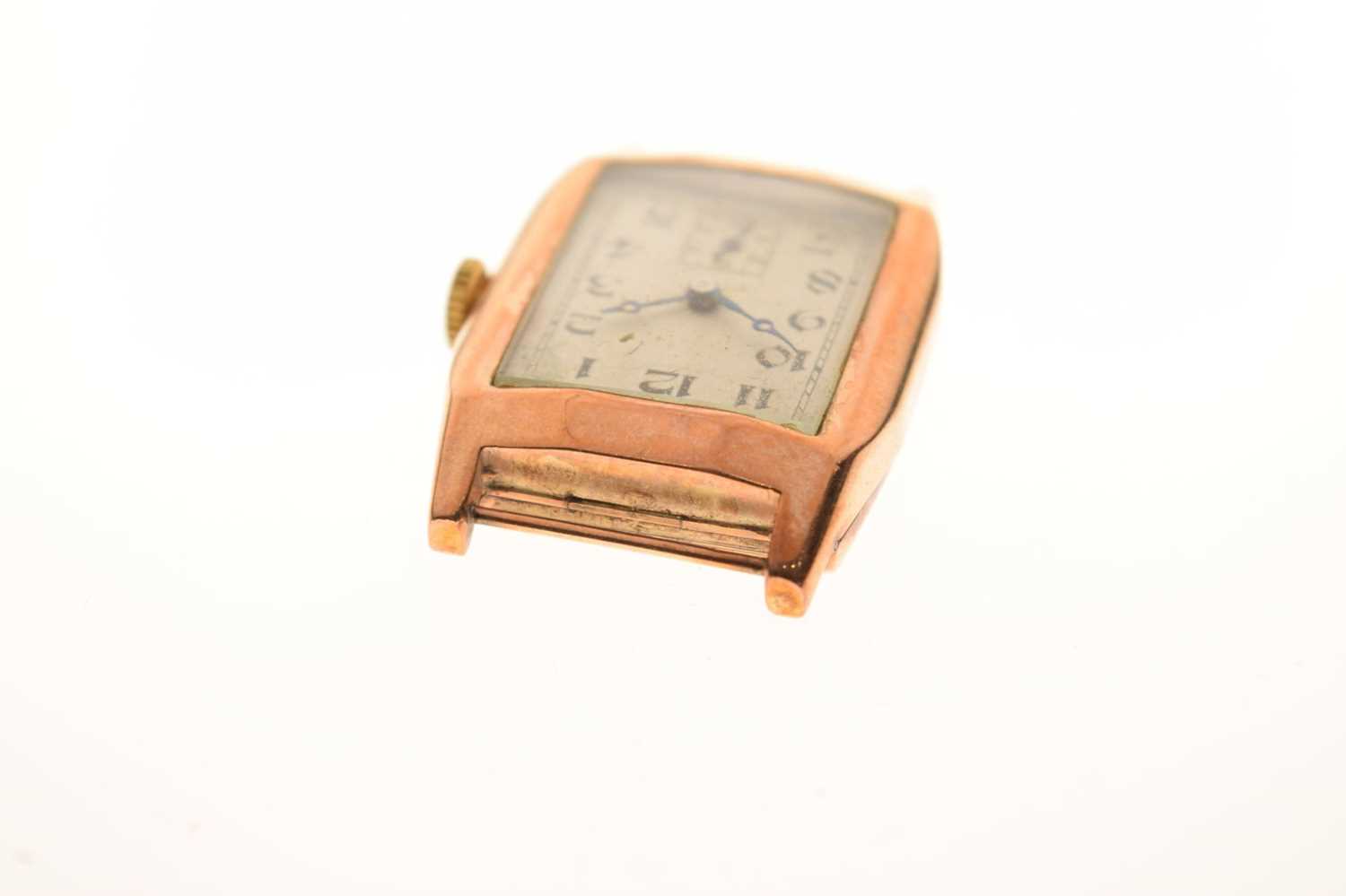 Gentleman's 9ct gold cased watch head - Image 5 of 10