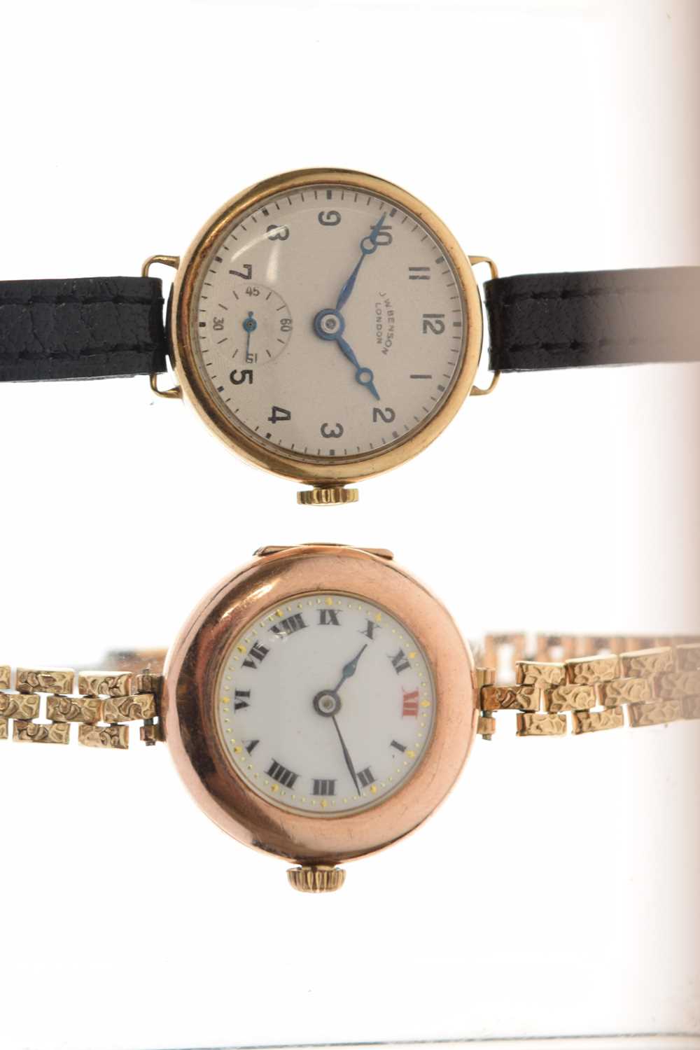 Rolex - Lady's 9ct gold-cased cocktail watch, together with a J.W. Benson midsize 9ct gold-cased wri - Image 10 of 11